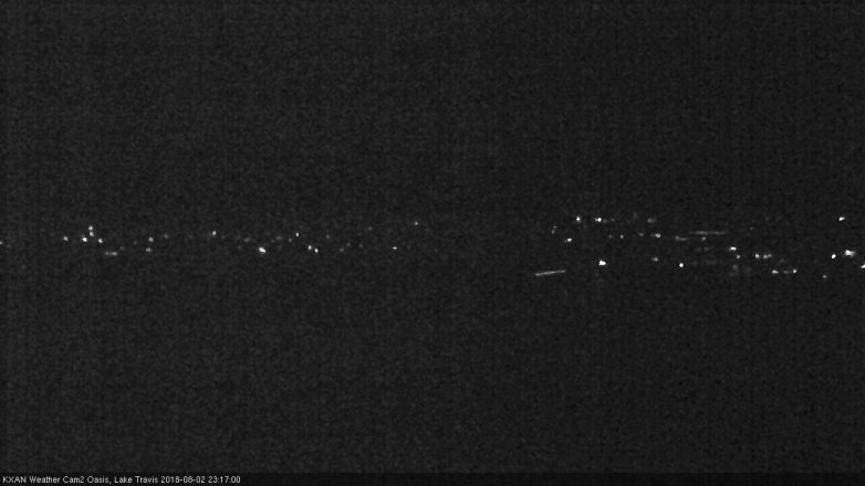 Lake Travis webcam, August 2, 2018 10:20 PM CT