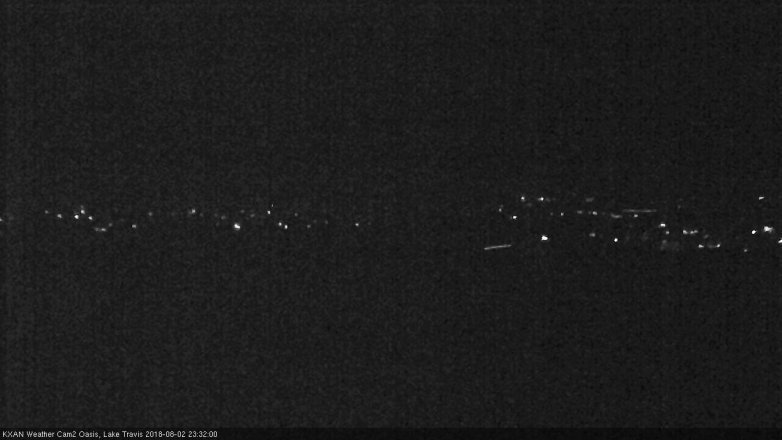 Lake Travis webcam, August 2, 2018 10:35 PM CT
