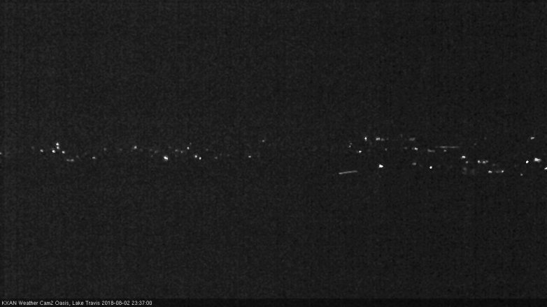 Lake Travis webcam, August 2, 2018 10:40 PM CT