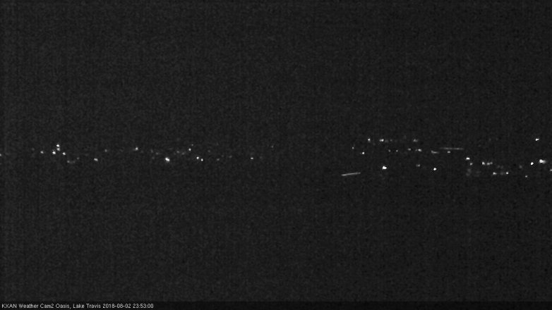 Lake Travis webcam, August 2, 2018 10:55 PM CT