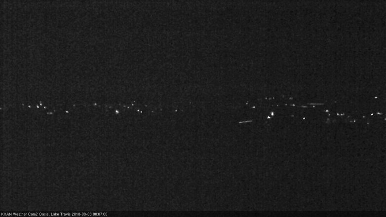 Lake Travis webcam, August 2, 2018 11:10 PM CT