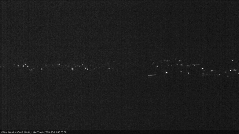 Lake Travis webcam, August 2, 2018 11:25 PM CT