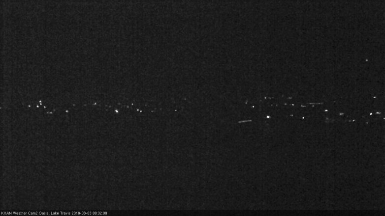 Lake Travis webcam, August 2, 2018 11:35 PM CT