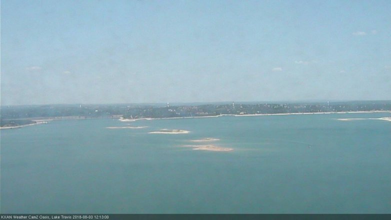 Lake Travis webcam, August 3, 2018 11:15 AM CT