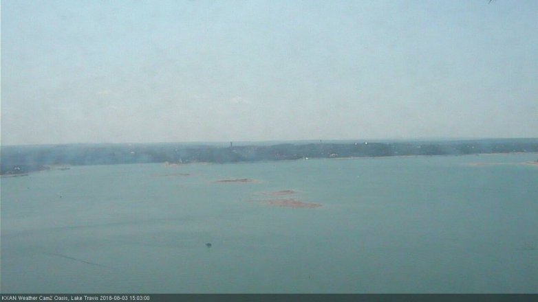 Lake Travis webcam, August 3, 2018 2:05 PM CT