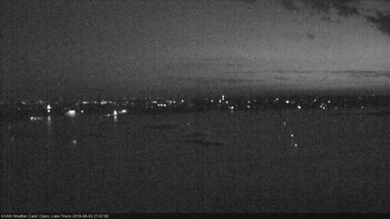 Lake Travis webcam, August 3, 2018 8:10 PM CT