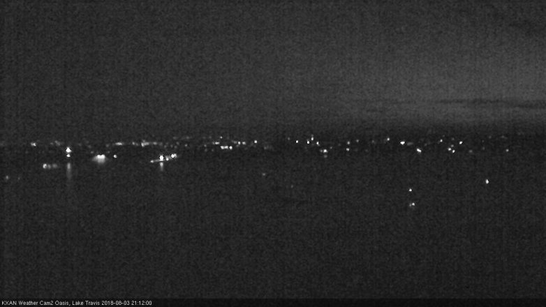 Lake Travis webcam, August 3, 2018 8:15 PM CT