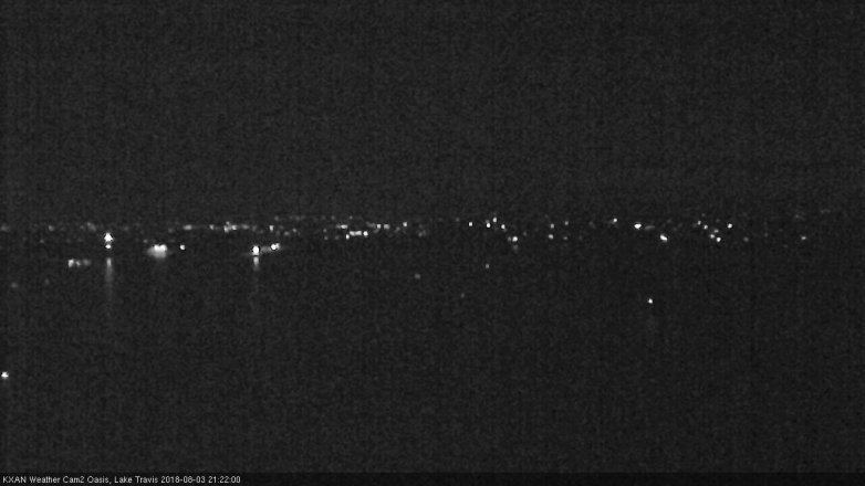 Lake Travis webcam, August 3, 2018 8:25 PM CT
