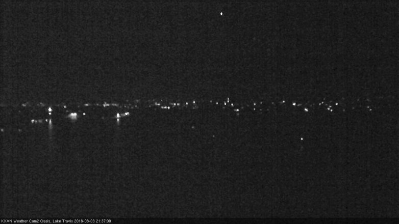 Lake Travis webcam, August 3, 2018 8:40 PM CT