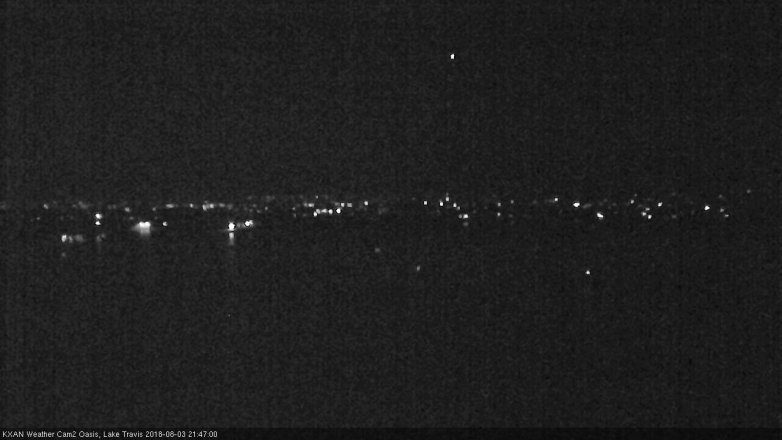 Lake Travis webcam, August 3, 2018 8:50 PM CT