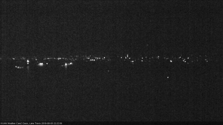 Lake Travis webcam, August 3, 2018 9:25 PM CT