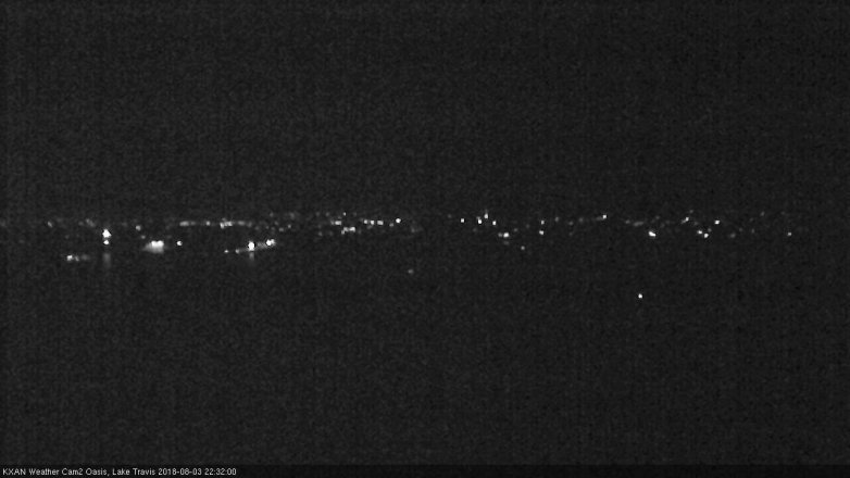 Lake Travis webcam, August 3, 2018 9:35 PM CT