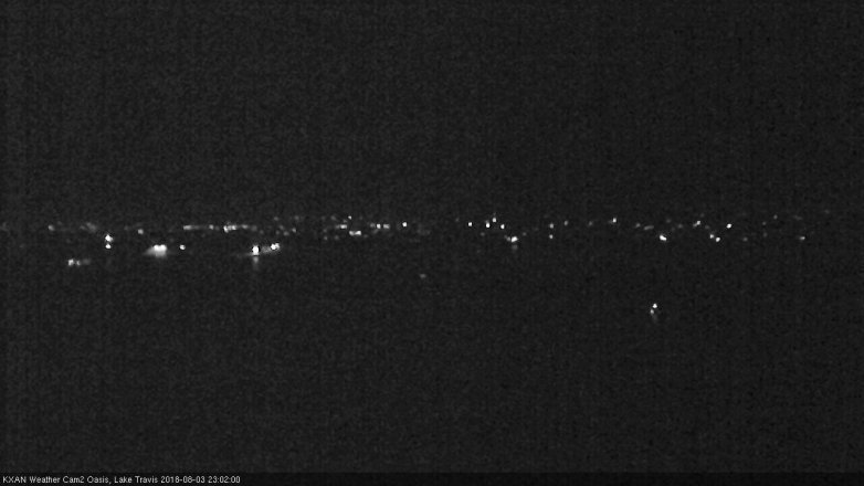 Lake Travis webcam, August 3, 2018 10:05 PM CT