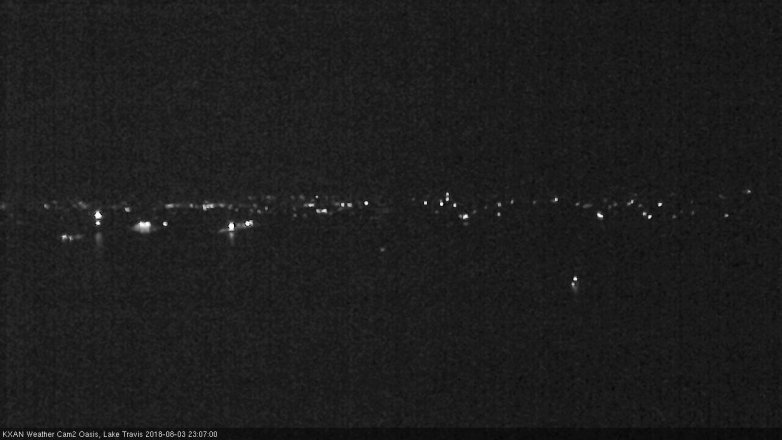 Lake Travis webcam, August 3, 2018 10:10 PM CT