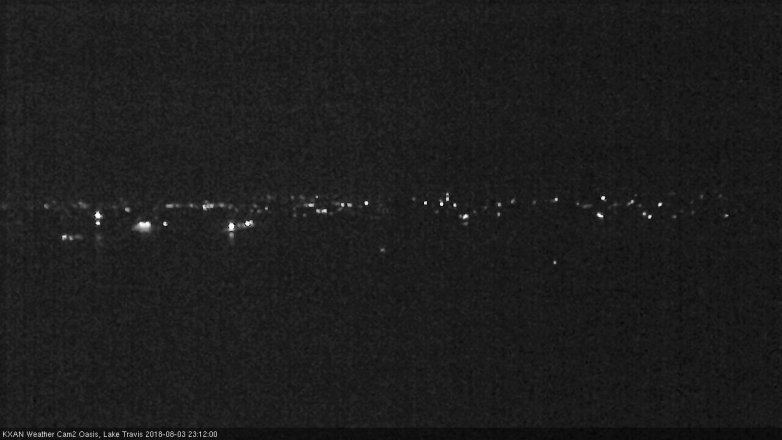 Lake Travis webcam, August 3, 2018 10:15 PM CT