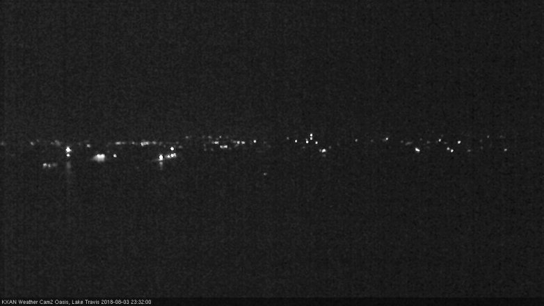 Lake Travis webcam, August 3, 2018 10:35 PM CT