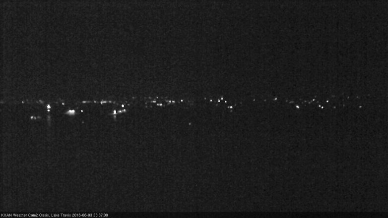 Lake Travis webcam, August 3, 2018 10:40 PM CT