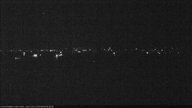 Lake Travis webcam, August 3, 2018 11:05 PM CT