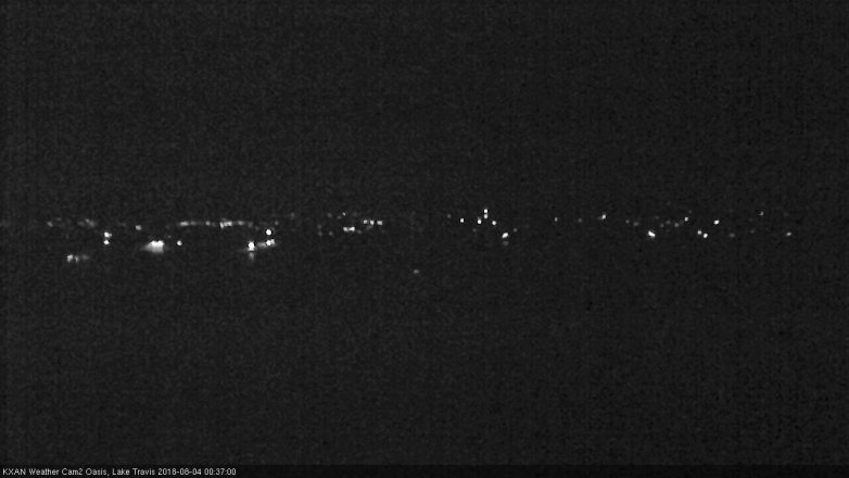 Lake Travis webcam, August 3, 2018 11:40 PM CT