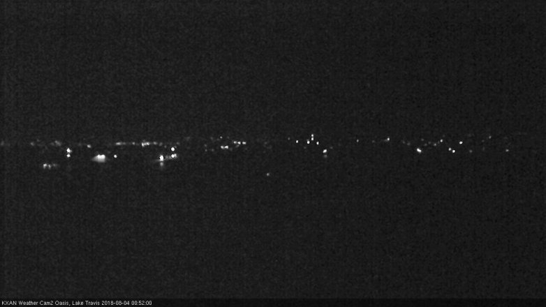 Lake Travis webcam, August 3, 2018 11:55 PM CT