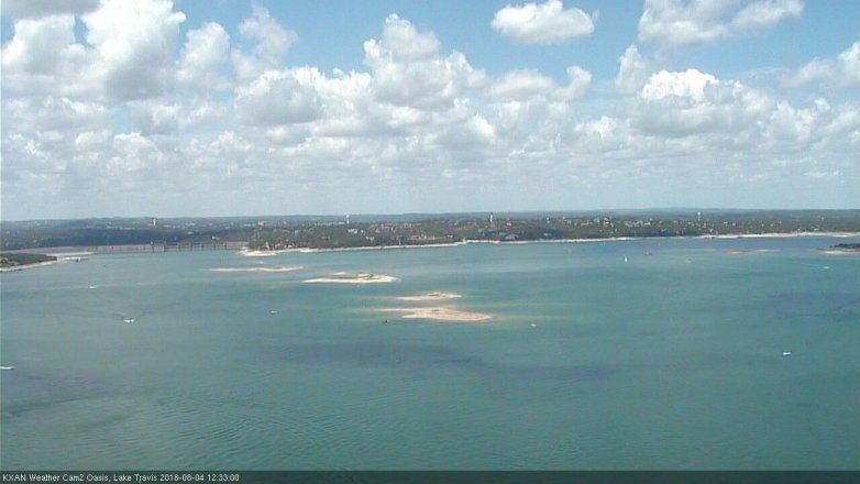Lake Travis webcam, August 4, 2018 11:35 AM CT