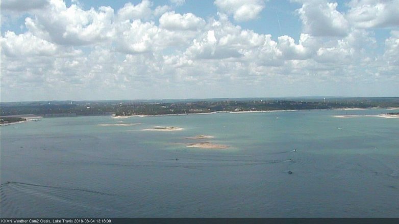 Lake Travis webcam, August 4, 2018 12:20 PM CT