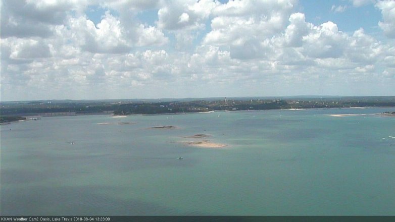 Lake Travis webcam, August 4, 2018 12:25 PM CT