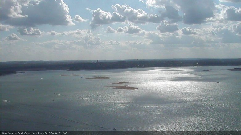 Lake Travis webcam, August 4, 2018 4:20 PM CT