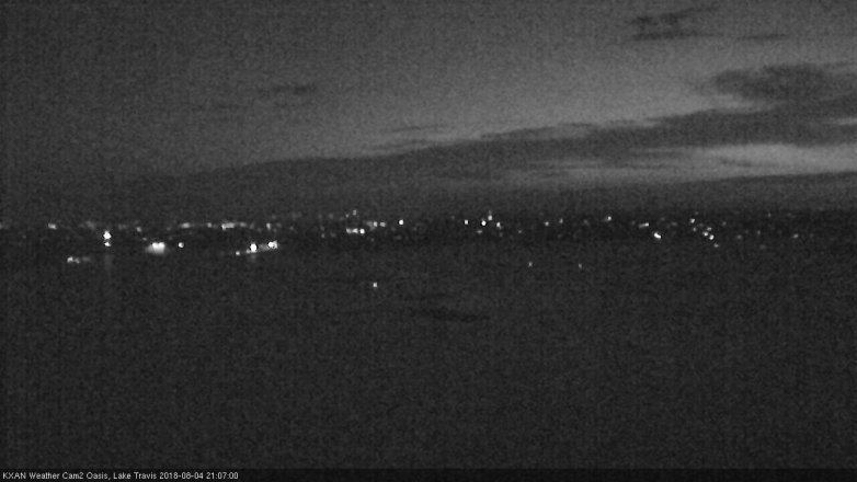 Lake Travis webcam, August 4, 2018 8:10 PM CT