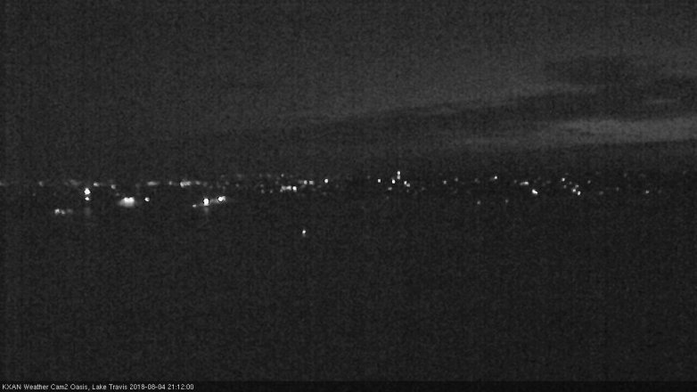 Lake Travis webcam, August 4, 2018 8:15 PM CT