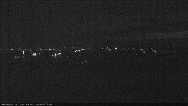 Lake Travis webcam, August 4, 2018 8:20 PM CT