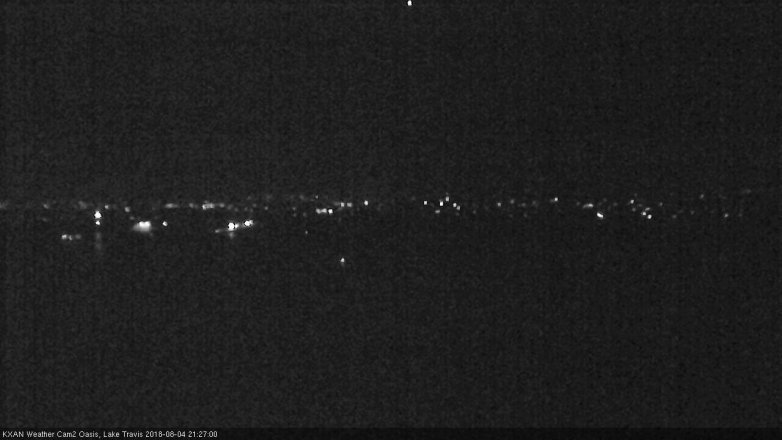 Lake Travis webcam, August 4, 2018 8:30 PM CT