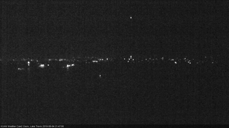 Lake Travis webcam, August 4, 2018 8:50 PM CT