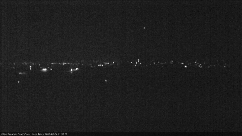 Lake Travis webcam, August 4, 2018 9:00 PM CT