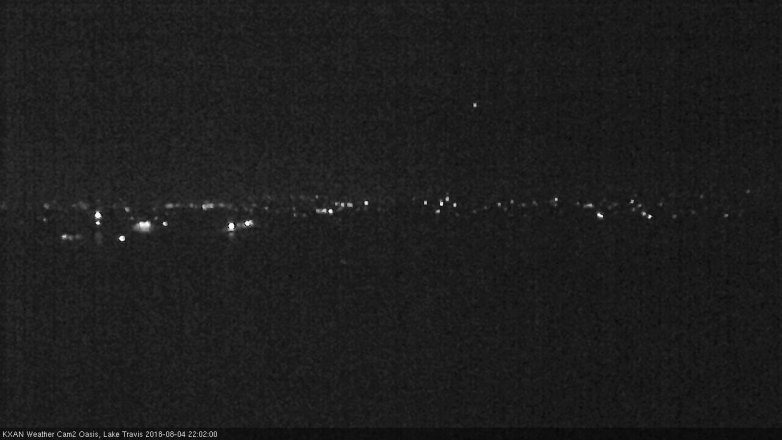 Lake Travis webcam, August 4, 2018 9:05 PM CT