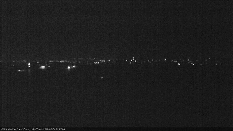 Lake Travis webcam, August 4, 2018 9:10 PM CT
