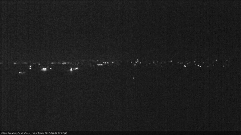 Lake Travis webcam, August 4, 2018 9:25 PM CT