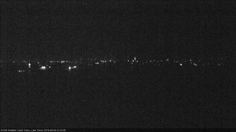 Lake Travis webcam, August 4, 2018 9:35 PM CT