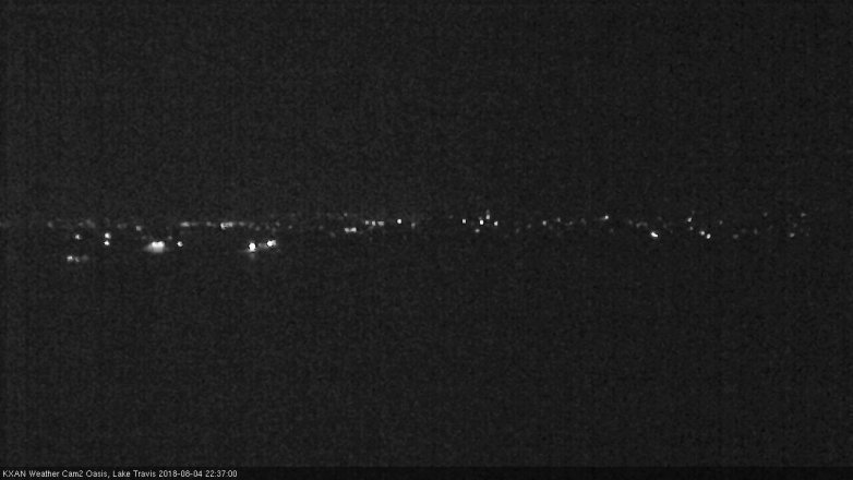 Lake Travis webcam, August 4, 2018 9:40 PM CT