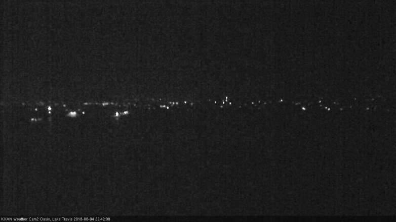 Lake Travis webcam, August 4, 2018 9:45 PM CT