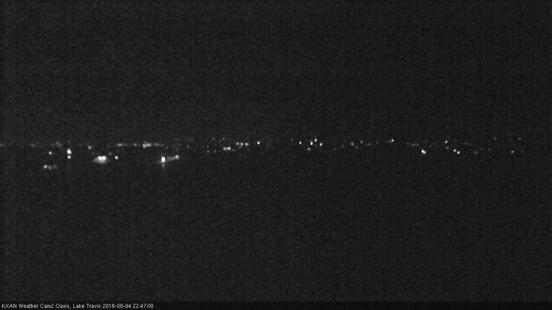 Lake Travis webcam, August 4, 2018 9:50 PM CT
