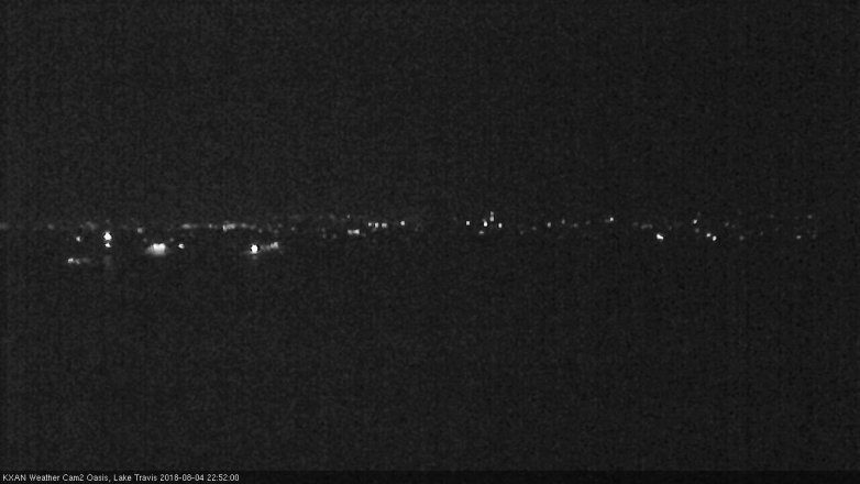 Lake Travis webcam, August 4, 2018 9:55 PM CT