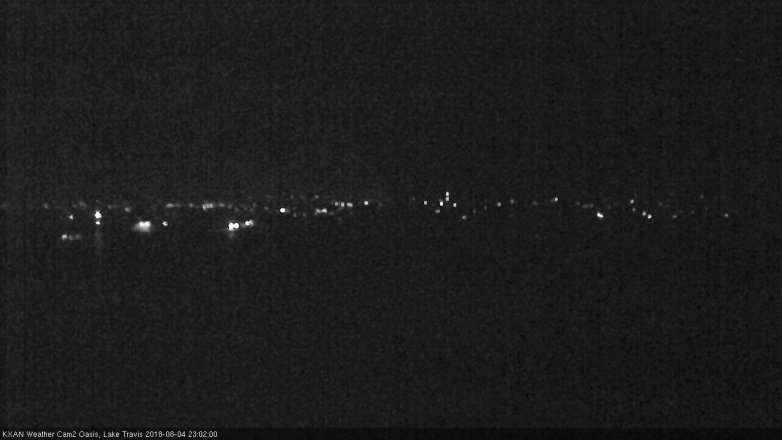 Lake Travis webcam, August 4, 2018 10:05 PM CT