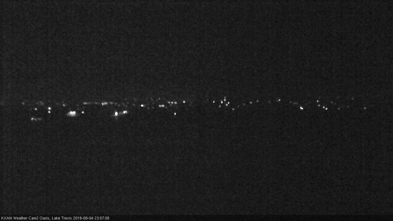 Lake Travis webcam, August 4, 2018 10:10 PM CT