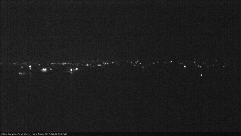 Lake Travis webcam, August 4, 2018 10:25 PM CT