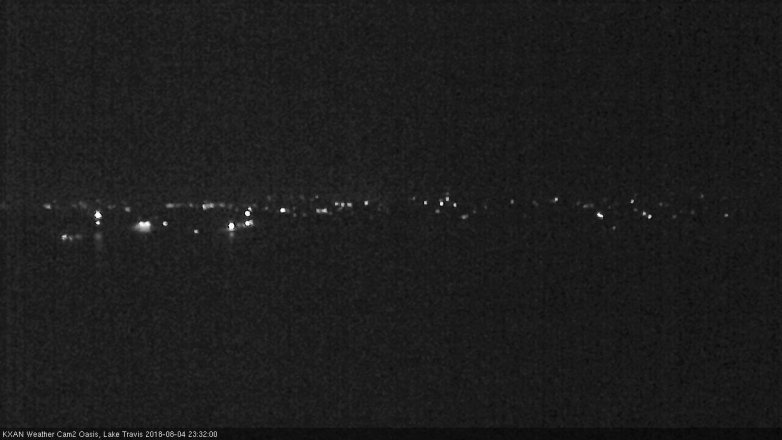 Lake Travis webcam, August 4, 2018 10:35 PM CT