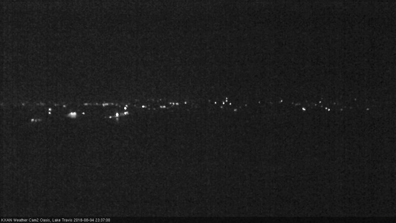 Lake Travis webcam, August 4, 2018 10:40 PM CT