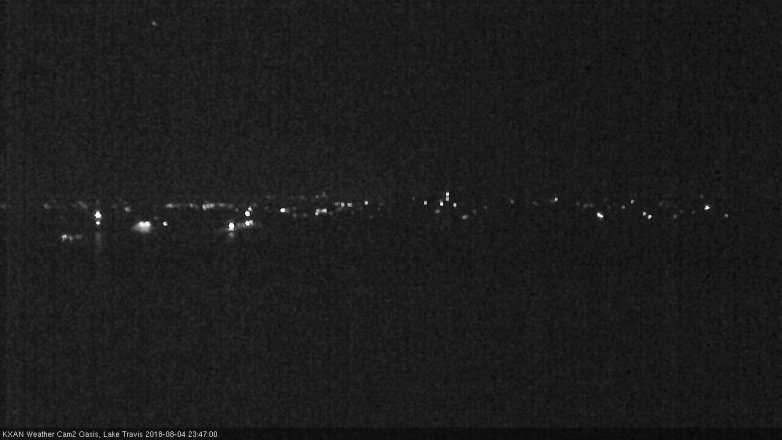 Lake Travis webcam, August 4, 2018 10:50 PM CT