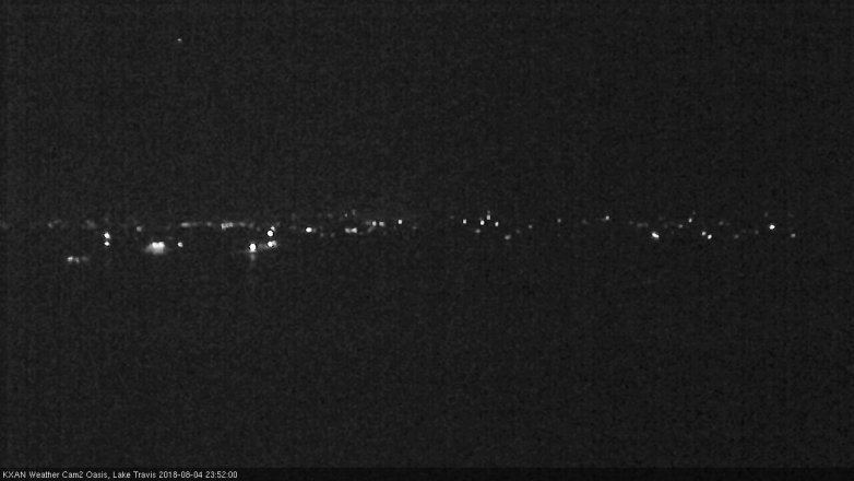 Lake Travis webcam, August 4, 2018 10:55 PM CT