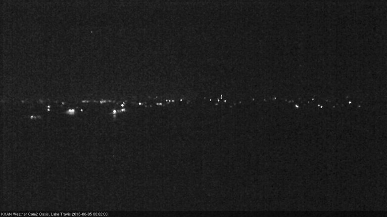 Lake Travis webcam, August 4, 2018 11:05 PM CT